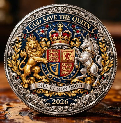 Queen Elizabeth II 100th Anniversary 3D Commemorative Coin UK Royal
