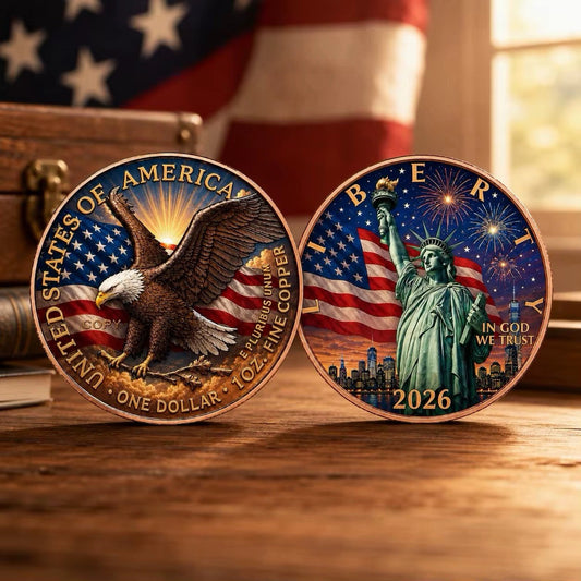 2026 Liberty Flag Eagle Celebration 1oz Copper Coin