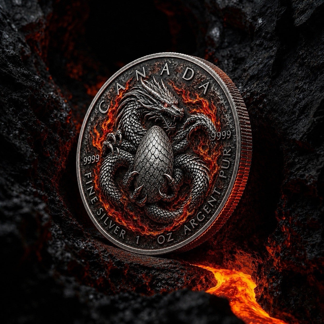 2026 Canada Maple Leaf Dragon Guardian Edition 1 oz Silver