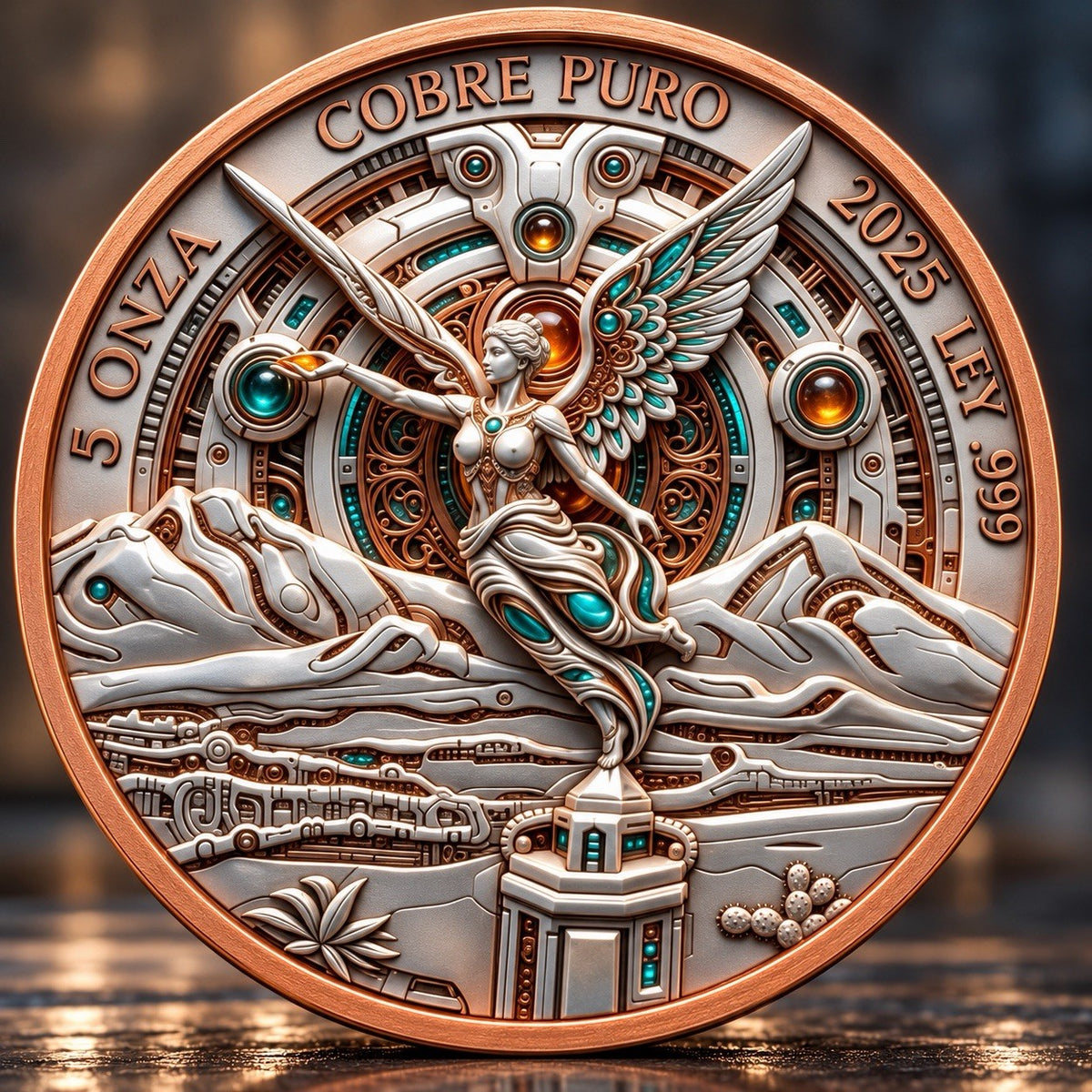 2026 Libertad Mystic Mexico Series: Lunar Spirit 5oz Copper Coin