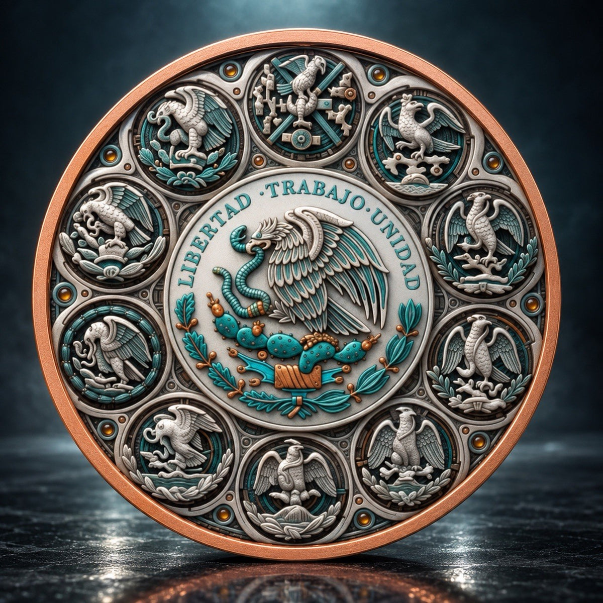 2026 Libertad Mystic Mexico Series: Lunar Spirit 5oz Copper Coin