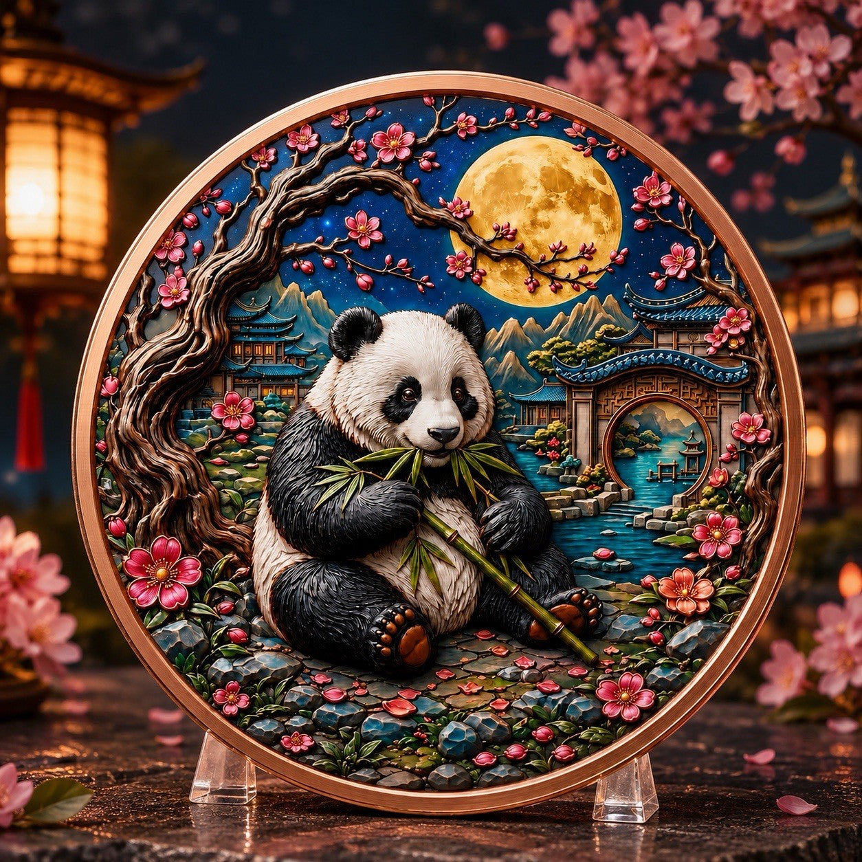2026 Cute Panda Series: Bamboo Expert 5oz Copper Coin High Relief 3D