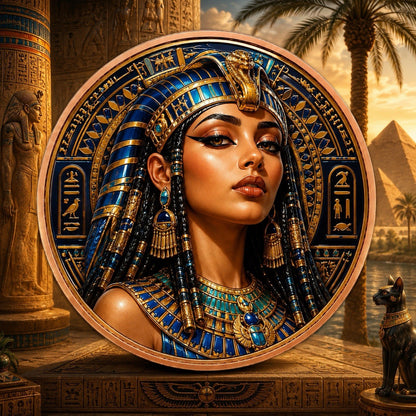 2026 The Egyptian Legacy: Cleopatra The Queen 5oz UHR 3D Copper Round