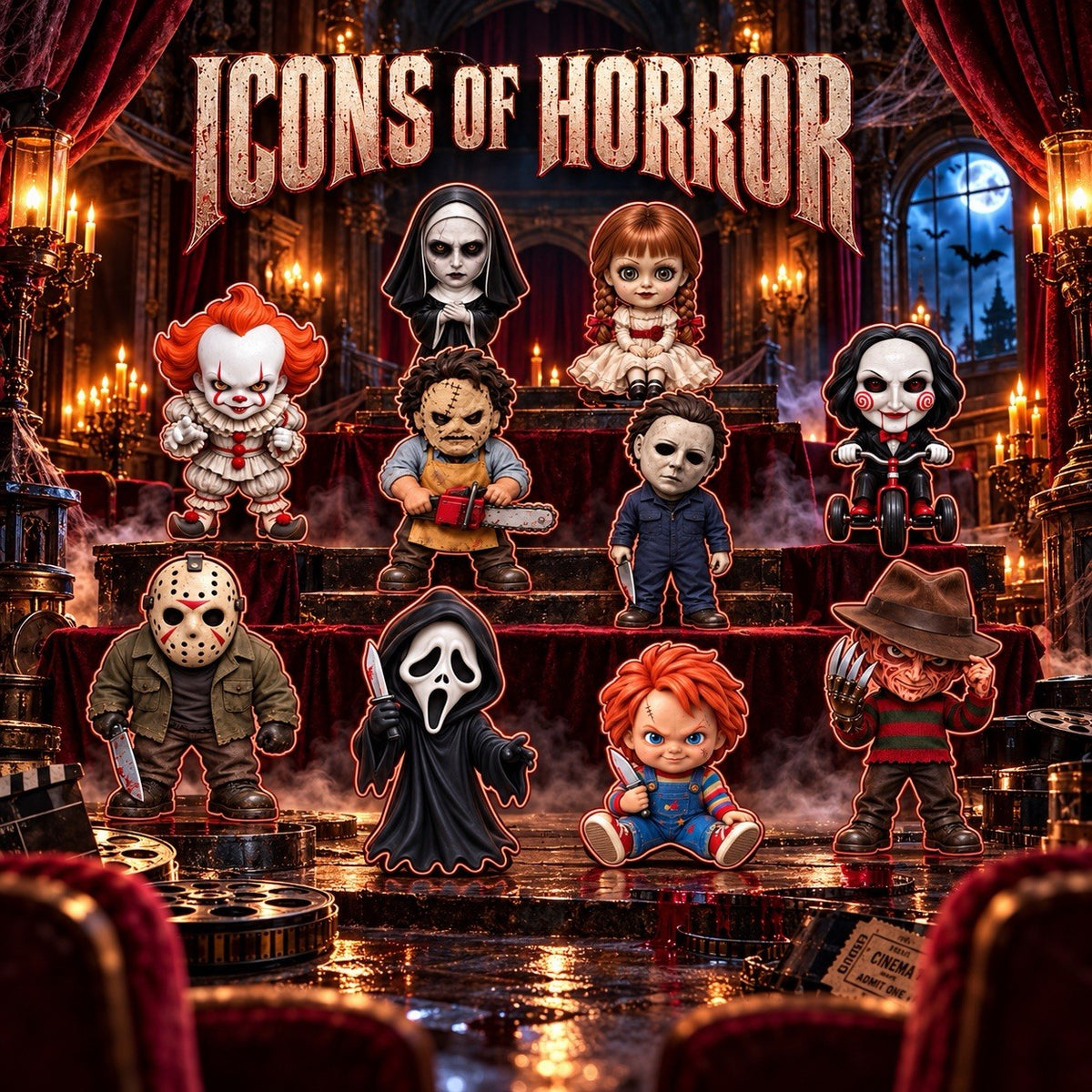 2026 Halloween Icons of Terror: Freddy K   1oz Copper Figure