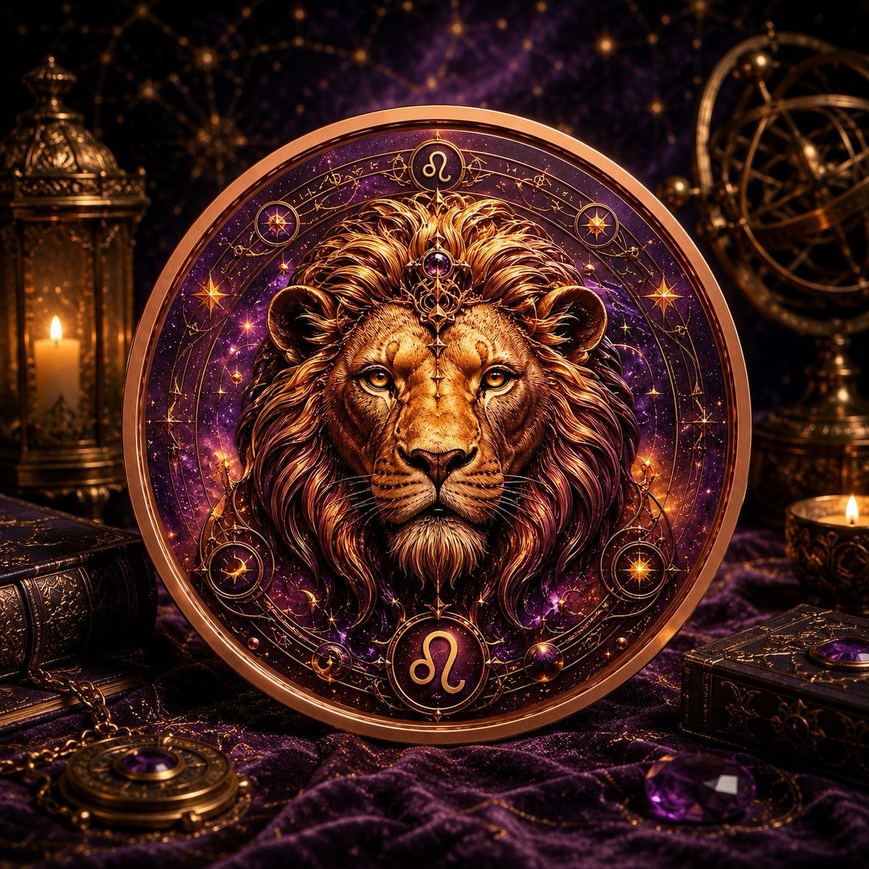 2026 Celestial Zodiacal Series: Astro Zodiac Leo 5oz UHR Copper