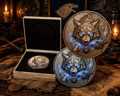 Spirit Wolf High Relief 1 Kilo .999 Copper Medal
