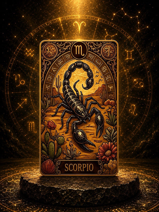 12 Constellations Zodiac Seres: 5oz Copper Art Bar,  Scorpio