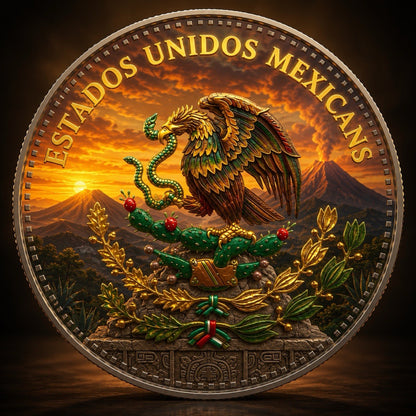 1 oz Colorized Libertad Holding the Sun