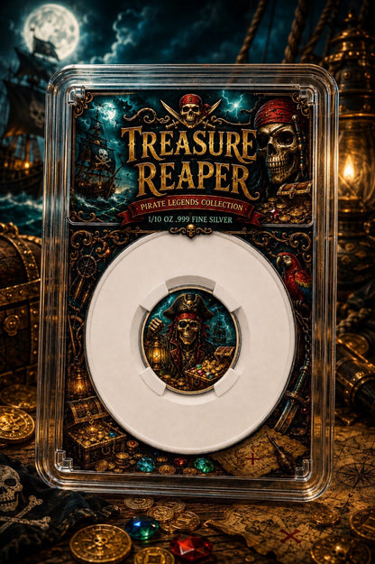 2026 Treasure Reaper 1/10 oz .999 Silver Coin in Slab