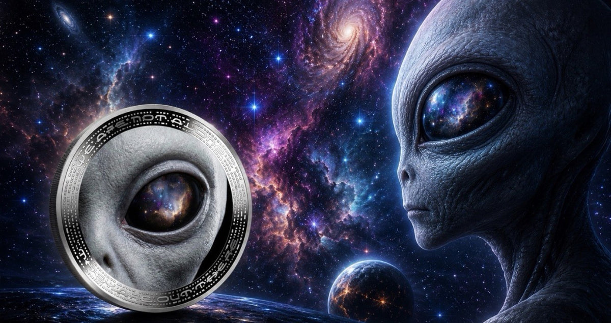 2026 Cameroon Alien Eye 1 oz .999 Silver Proof Coin Colorized Space Eye