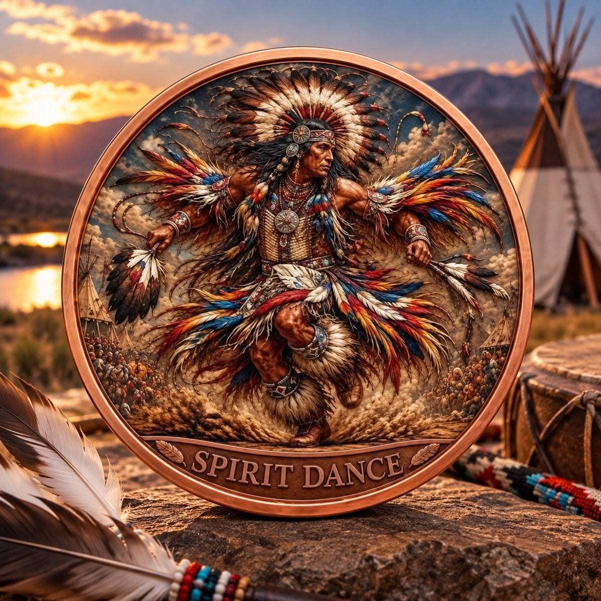 2026 Spirits Indian Series: Spirit Dance 5oz Copper Round