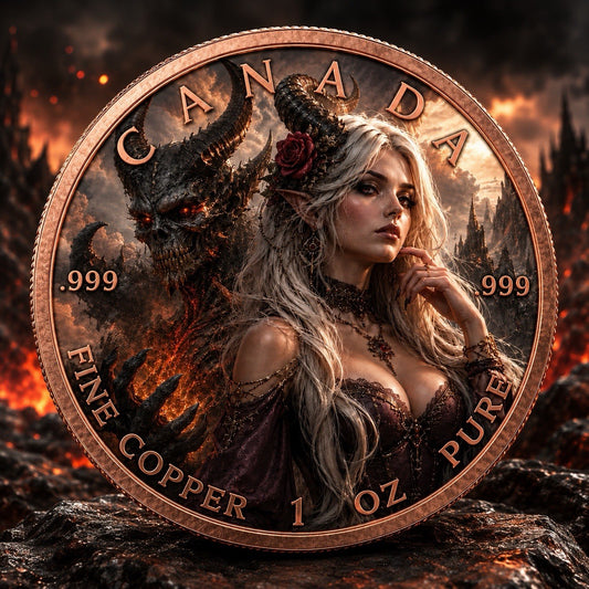 2026 Canada Maple Leaf  Dark Beauty  1oz Copper Coin
