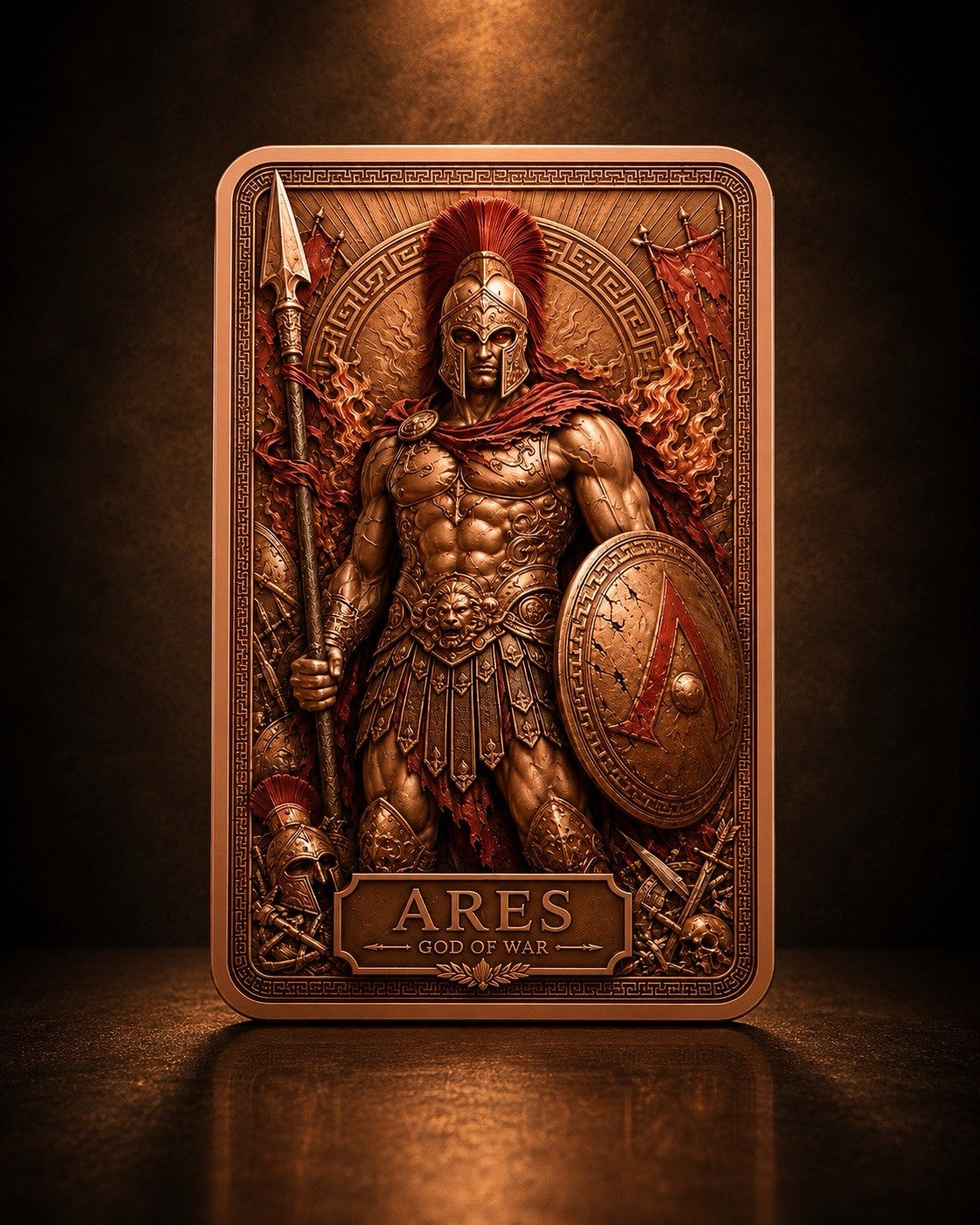 2026 Olympian Myths Series: Ares  5oz Copper Bar