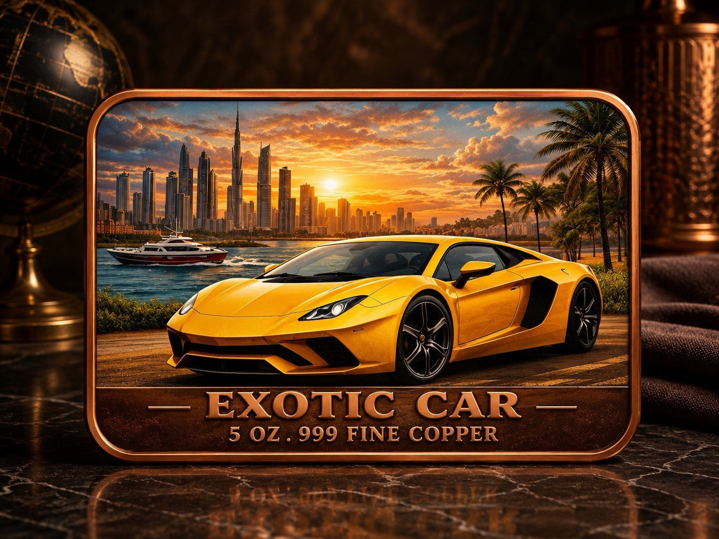 Pedal to the Metal Automotives Colorized 5 oz Copper Bar Set Of 3