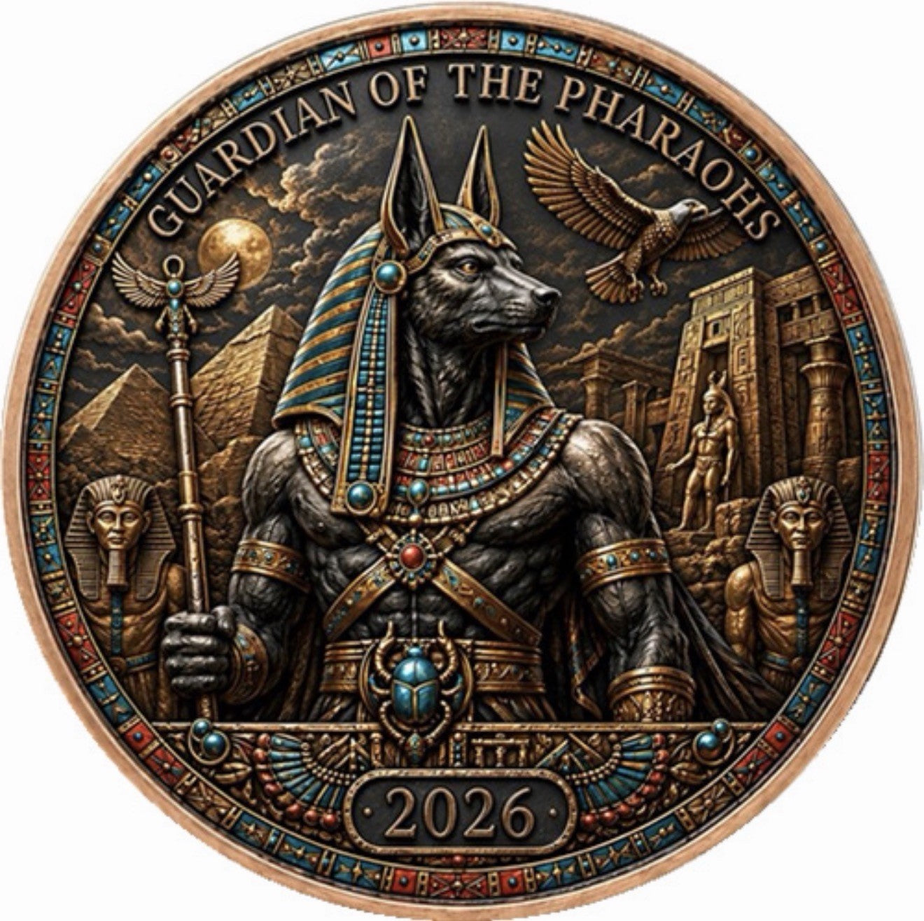 Ancient Empires - Egypt 1 oz Copper Round in Card