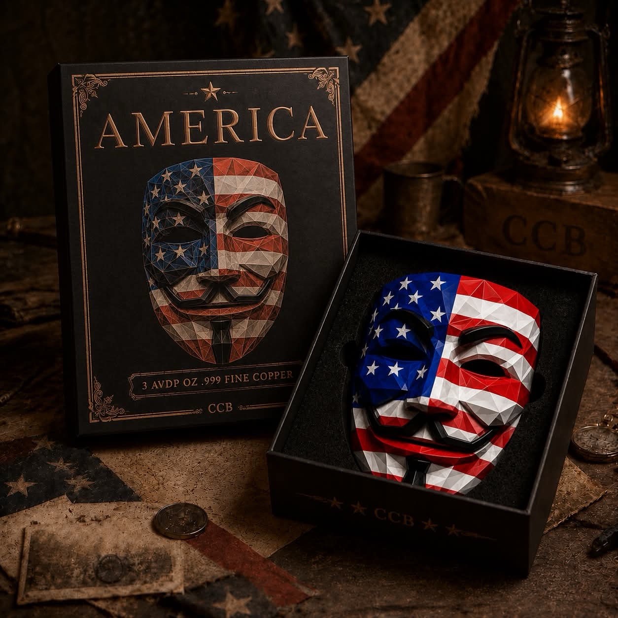 3 oz Guy Fawkes America Stackable Copper Pre-Order 2026