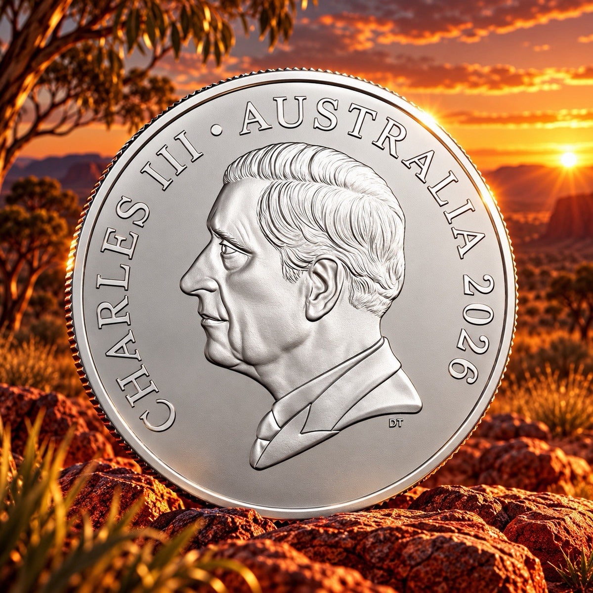 2026 Australia Kangaroo 60th Ann. Frosted UNC 1 oz Silver Coin in Slab
