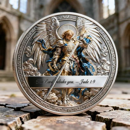 St. Michael Archangel, Religious Commemorative Coin, Victoria Supra Malum