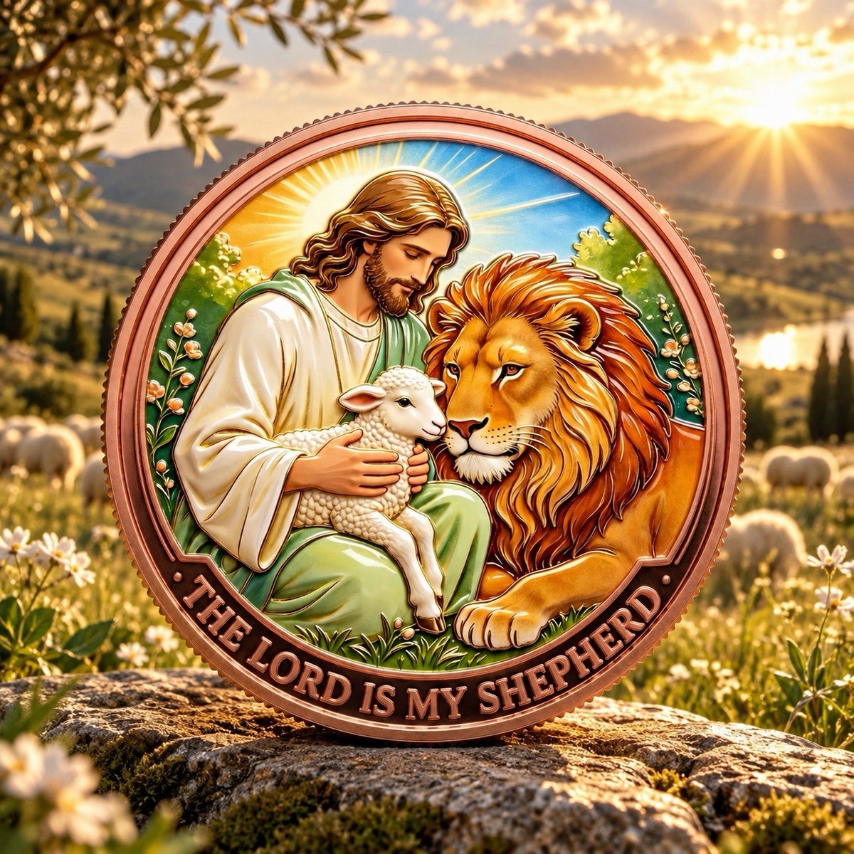 2026 Divine Legacy Series: The Lion & The Lamb 5oz Copper Medal
