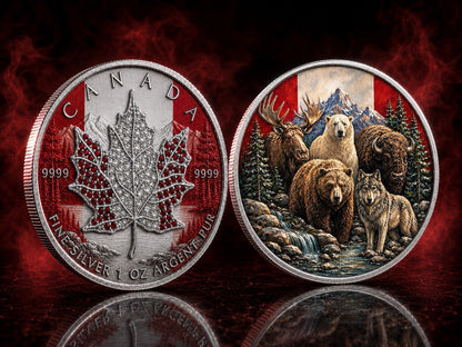 2026 Maple Jewel of Canada Bejeweled 1oz .999 Silver Coin