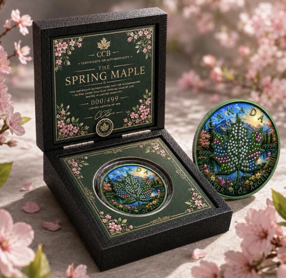 2026 Maple Seasons Spring Bejeweled 1oz .999 Silver Coin