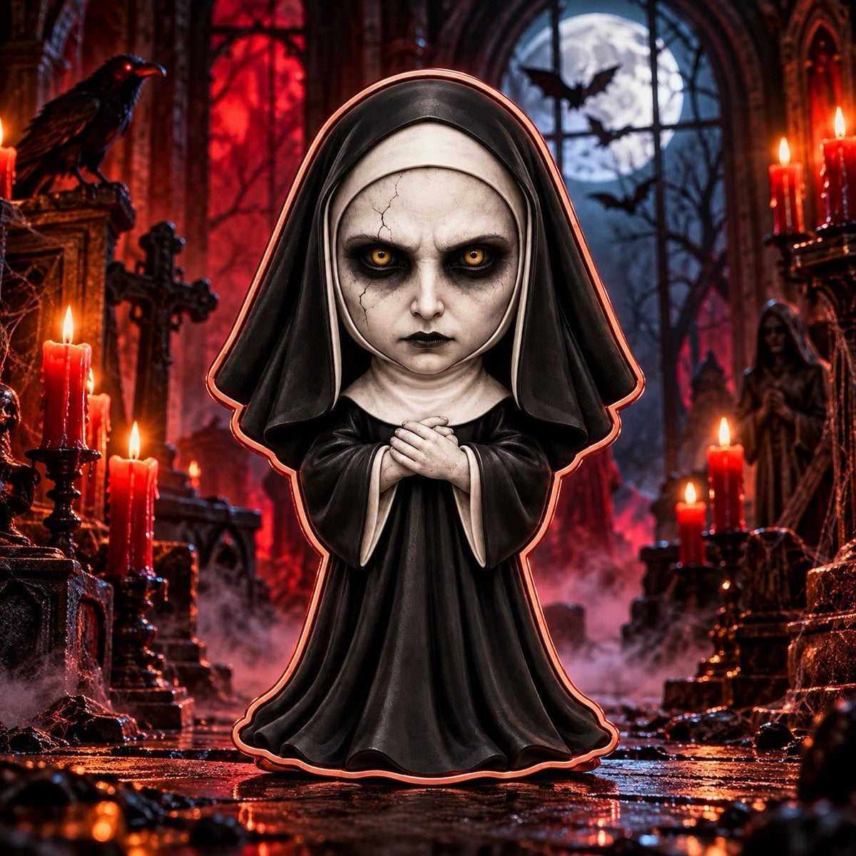 2026 Halloween Icons of Terror: The Nun 1oz Copper Figure