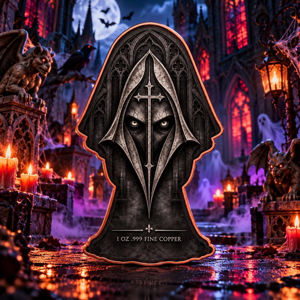 2026 Halloween Icons of Terror: The Nun 1oz Copper Figure