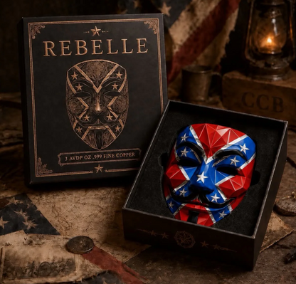 3 oz Fawkes Stackable Copper Mask