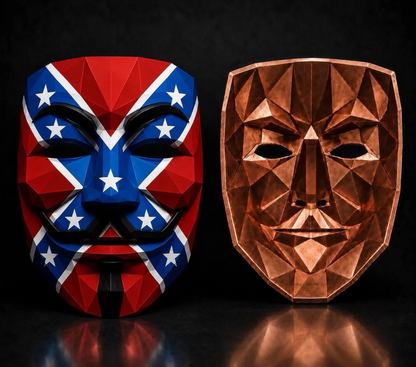 3 oz Fawkes Stackable Copper Mask