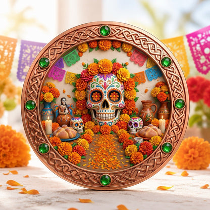 2026 Memento Mori Series: Ofrenda Sagrada 1 Oz Copper Coin Día de Los Muertos