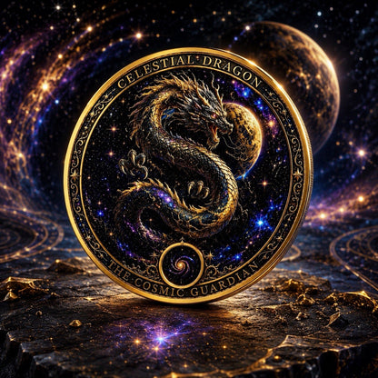 Celestial Dragon Colorized 1 Kilo Copper Medal