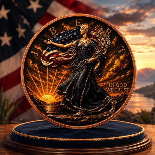 2026 Statue of Liberty Series: Sunset Lady 3D UV ACE 5oz Copper Coin