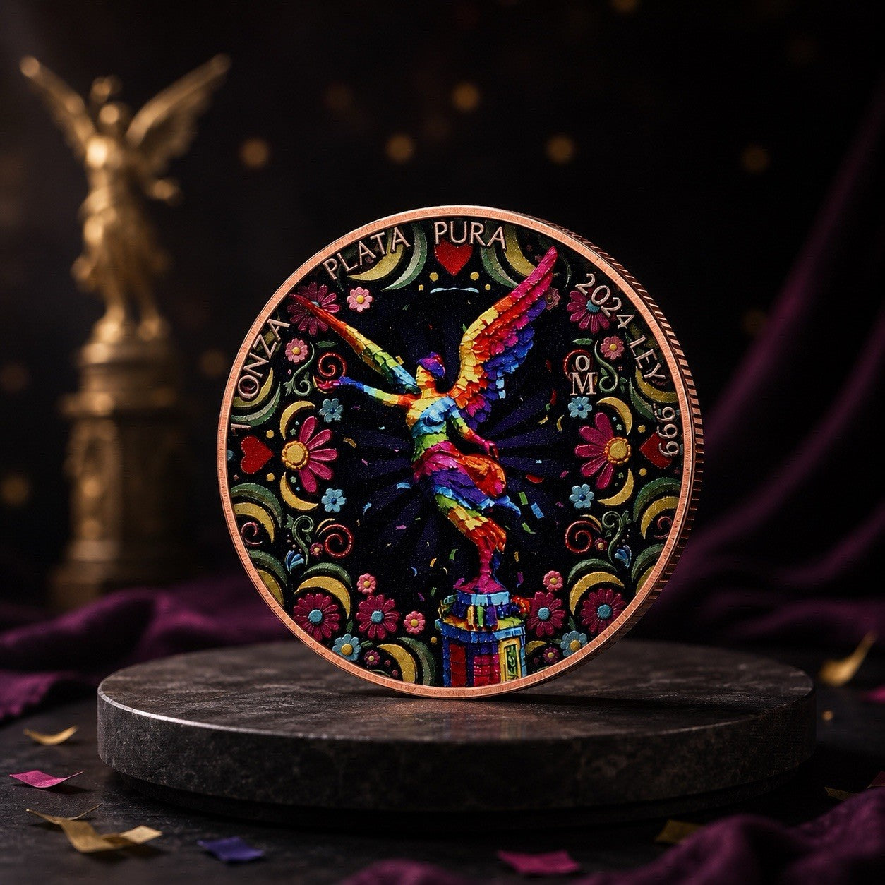 2026 Libertad Piñata 1oz Copper Coin - Colorized (PRE-ORDER)
