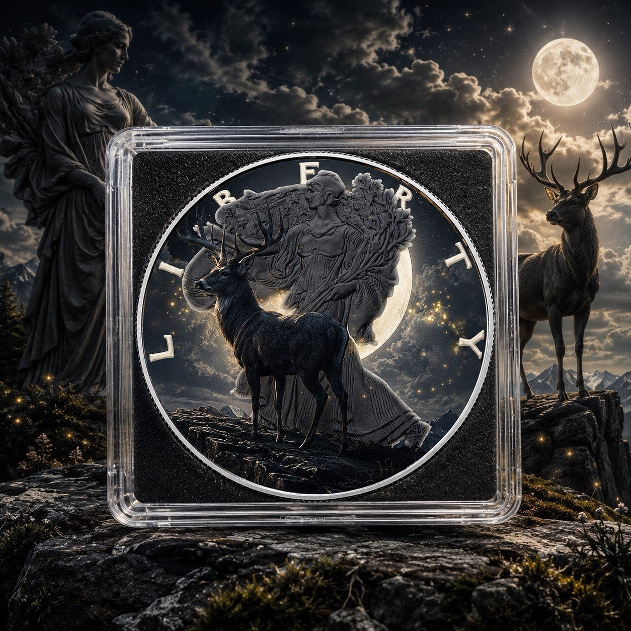 2026 U.S. Eagle Full Buck Moon Edition 1 oz Silver Coin