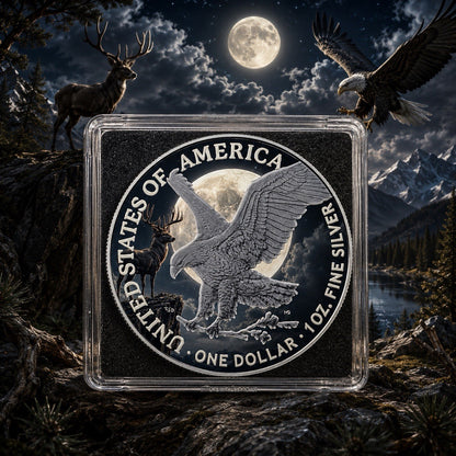 2026 U.S. Eagle Full Buck Moon Edition 1 oz Silver Coin