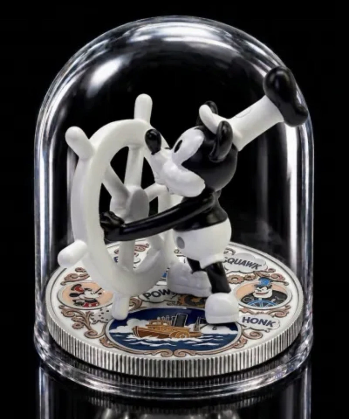 2026 Steamboat Willie Figurine 1oz .999 Copper Silver Plated