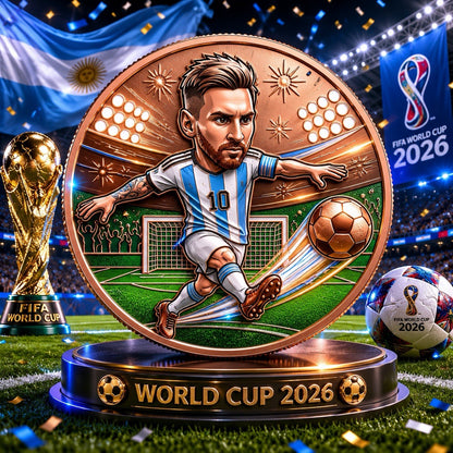 2026 Football Star Series: 1oz Messi Copper Coin UHR