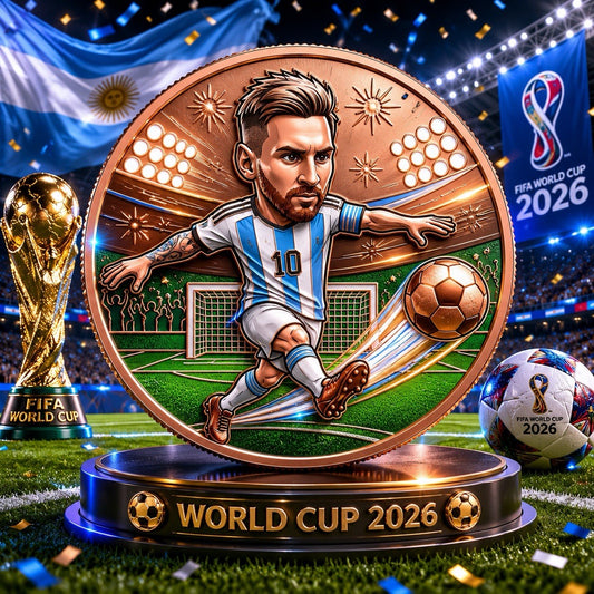 2026 Football Star Series: 1oz Messi Copper Coin UHR