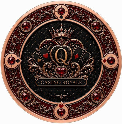 Casino Royale - Lady Luck Colorized 1 oz Copper Medal