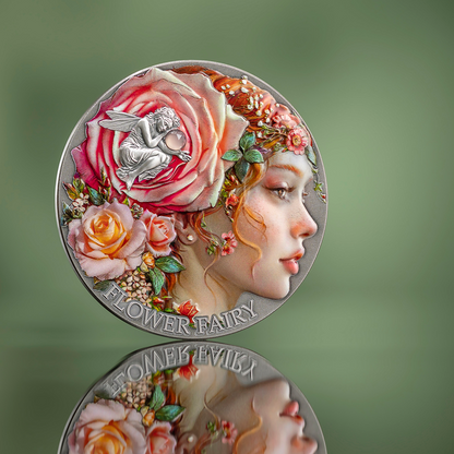 2026 Cameroon Nature Spirits Flower Fairy 2 oz Silver Coin