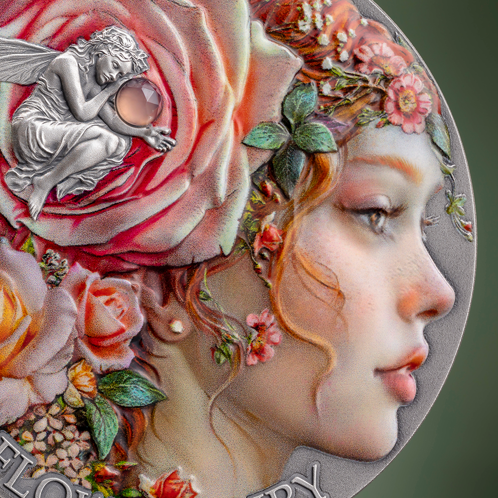 2026 Cameroon Nature Spirits Flower Fairy 2 oz Silver Coin