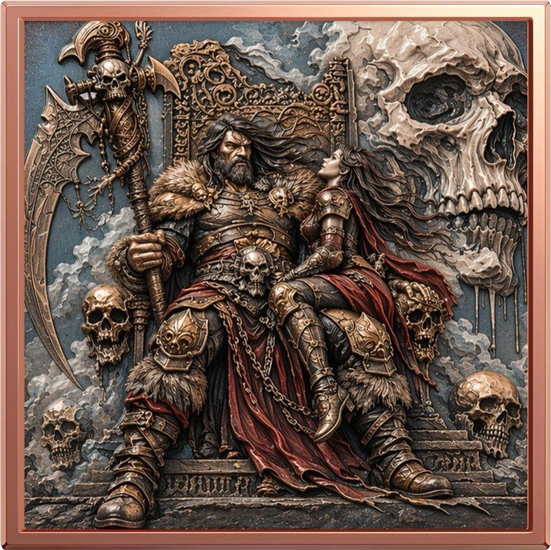 Mythologic Fusion - Throne of the Damned 5 oz Copper Medal