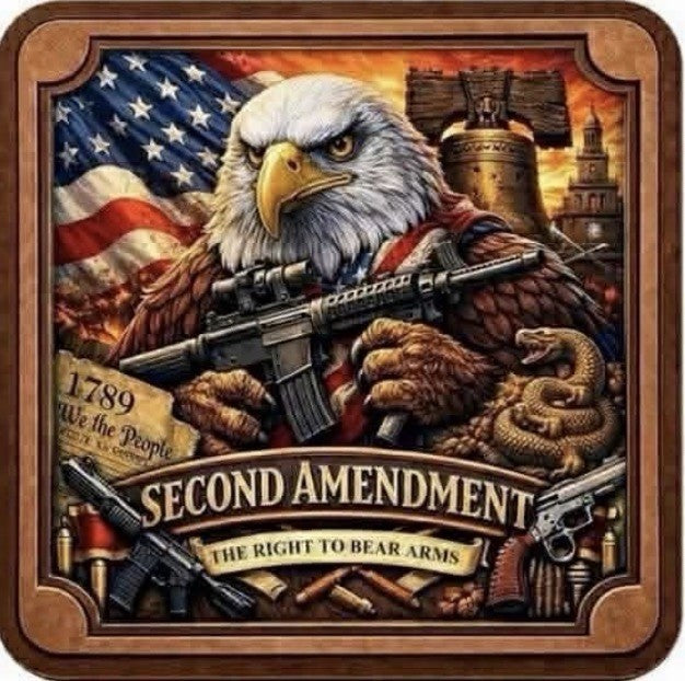 2026 2nd Amendment 1oz Copper Square Bar Stackable with Capsule