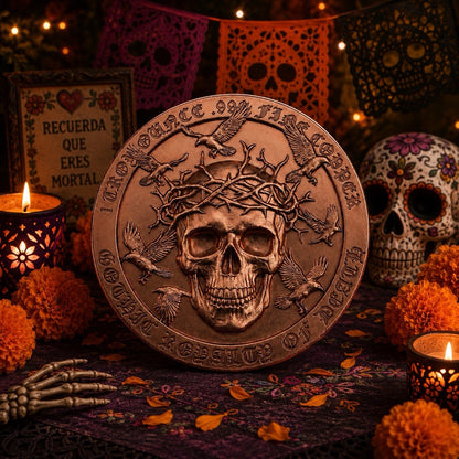 2026 Memento Mori Series Love Beyond Death 1oz Copper Coin Día de Los Muertos
