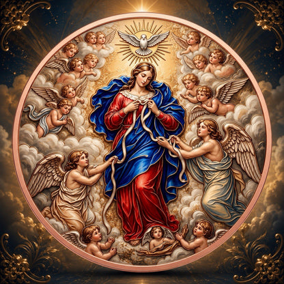 2026 Jesus Series: Our Lady Untier of Knots 5oz Copper Coin (PRE-ORDER)