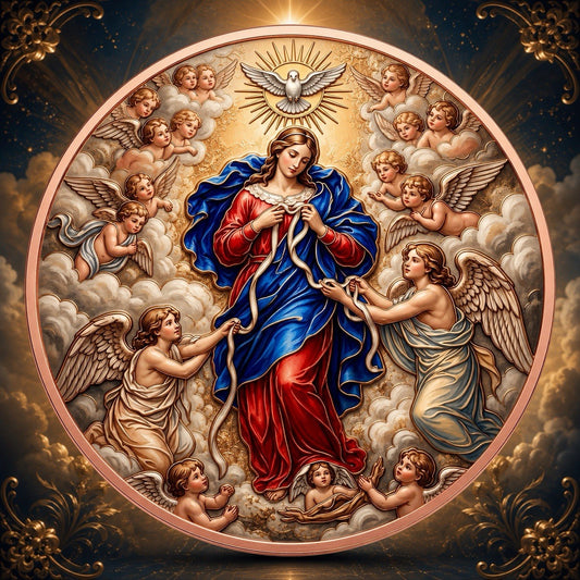 2026 Jesus Series: Our Lady Untier of Knots 5oz Copper Coin (PRE-ORDER)