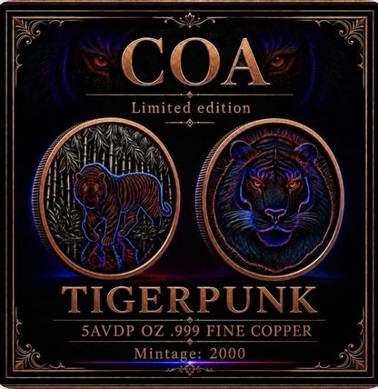2026 5 oz Tiger Punk Edition Copper Round