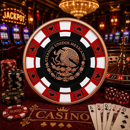 2026 Red Libertad Poker Chip 1oz Copper Coin