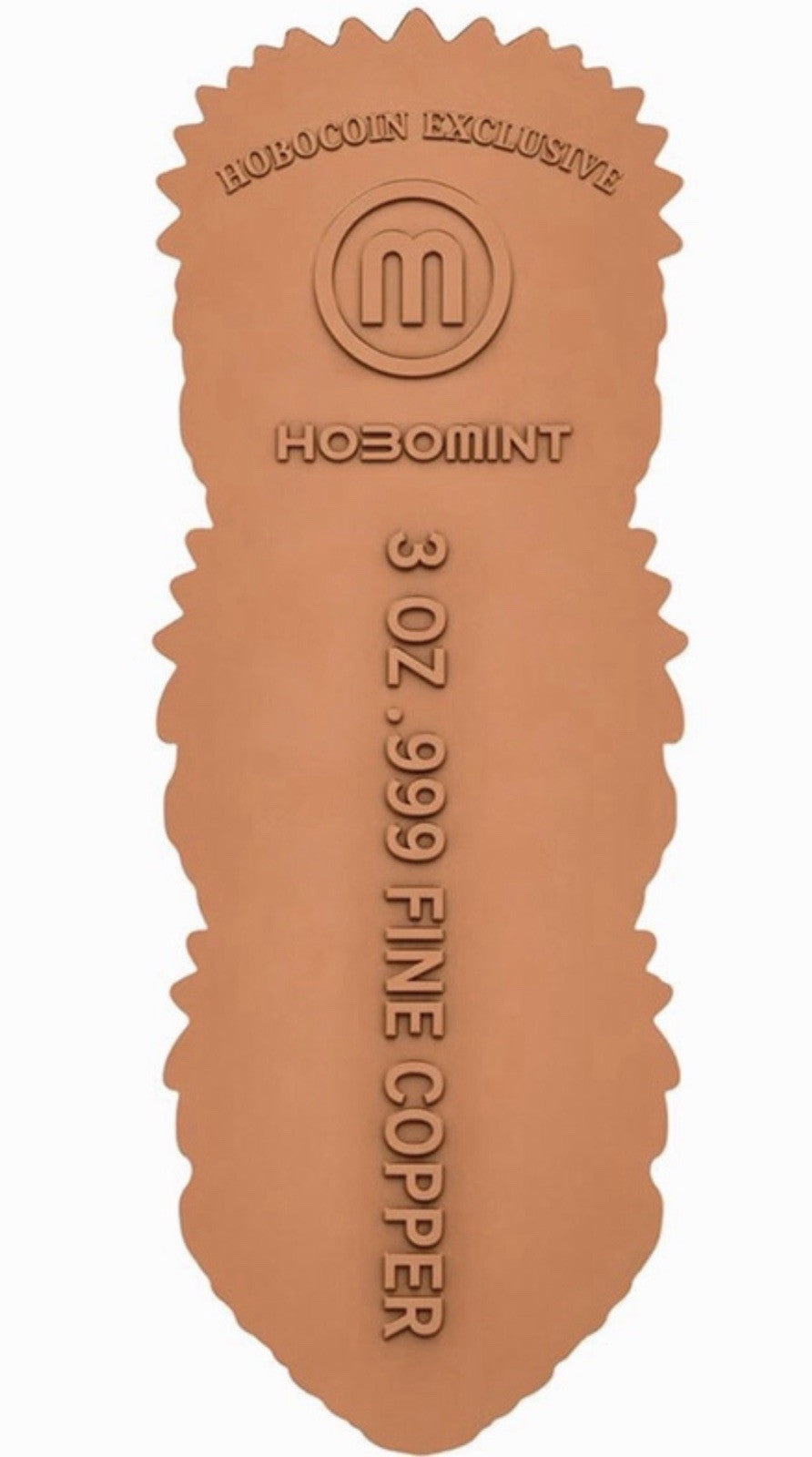 Hear No Evil, See No Evil, Speak No Evil Aztec Totem Shaped 3oz Copper