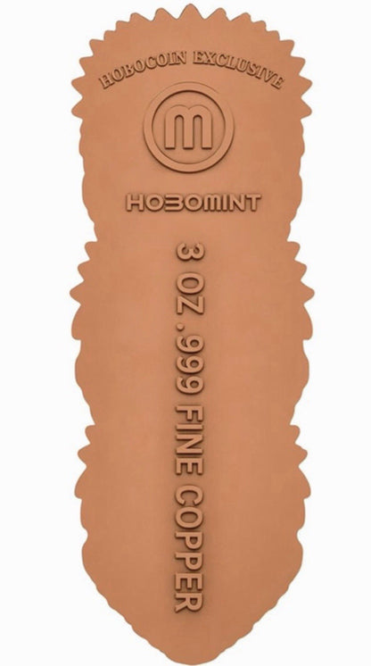 Hear No Evil, See No Evil, Speak No Evil Aztec Totem Shaped 3oz Copper